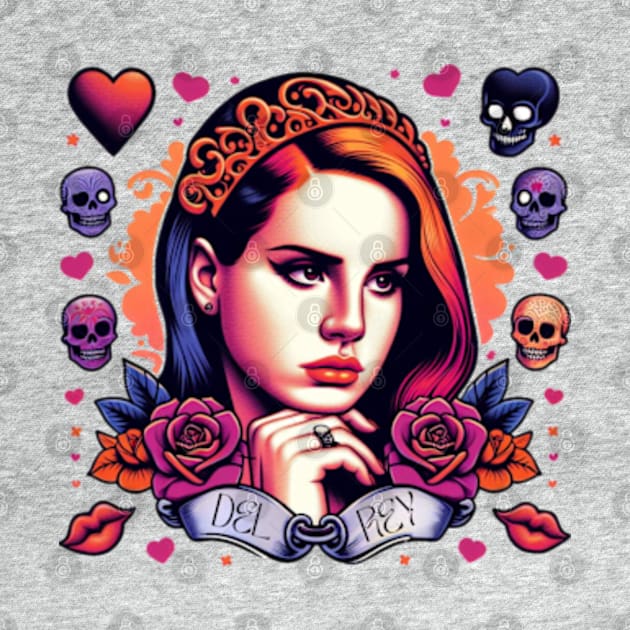 Lana Del Rey - 90s Neon Goth by Tiger Mountain Design Co.